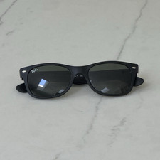 Ray-Ban RB2132 New Wayfarer Men's Sunglasses Black Frame/Lens Plastic