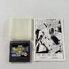 The Incredible Hulk SEGA Game Gear With Manual & Cartridge Case TESTED WORKING
