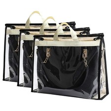 Outgeek 3PCS Purse Storage Bag Organization Purse Dust Bag Organizer Clear Pl...