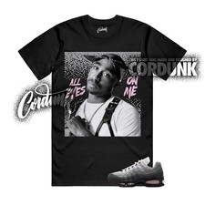 Air Max 95 Pink Foam OG Big Bubble White Black Silver T Shirt Match TP ALT