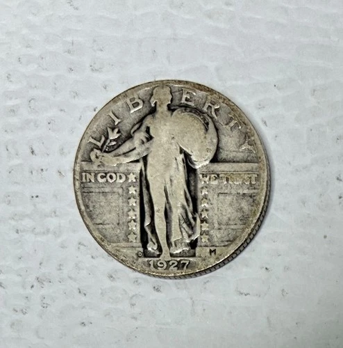 1927-D Standing Liberty Quarter, VG Condition, Better Date!