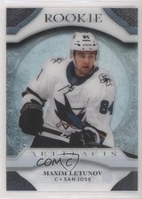 2021-22 Upper Deck Artifacts 2020-21 Update Clear Cut Rookies Maxim Letunov 1u6