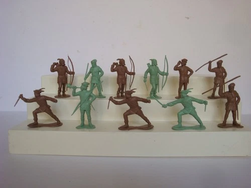 Marx 1950's Robin Hood  Play Set /  Complete Matched Set of 11 60mm Merrymen
