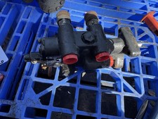 JOHN DEERE 425 445 455 TRACTOR HYDRAULIC  CONTROL VALVE & QUICK CONNECTS