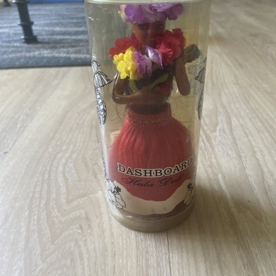 NEW Lovely Hawaiian Hula Girl Ukulele Dashboard Pink Skirt Hawaii Souvenir