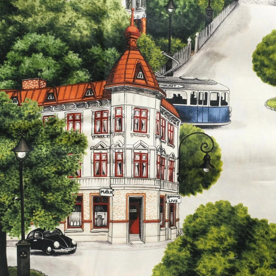 City Canvas Fabric 72×145cm Sweden Arvidssons Cotton - Image 2 of 4