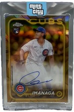 Topps 2024 Gilded Chrome Gold Auto Shota Imanaga RC Cubs #CGA-SI Yellow /75