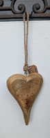 ❤Rustikales Herz Zum HäNgen Mangoholz Handmade Urig Nature Deko ❤
