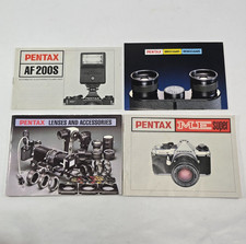 Pentax ME Super Camera Manual, AF 200S, Lenses  Accessories Brochure, Binocular