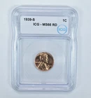 1939-S Lincoln Wheat Cent MS66 RD ICG *6832