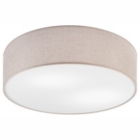Deckenleuchte Deckenlampe Rund Ø 45 Cm 2X E27 Stoff Blendarm Schlafzimmer