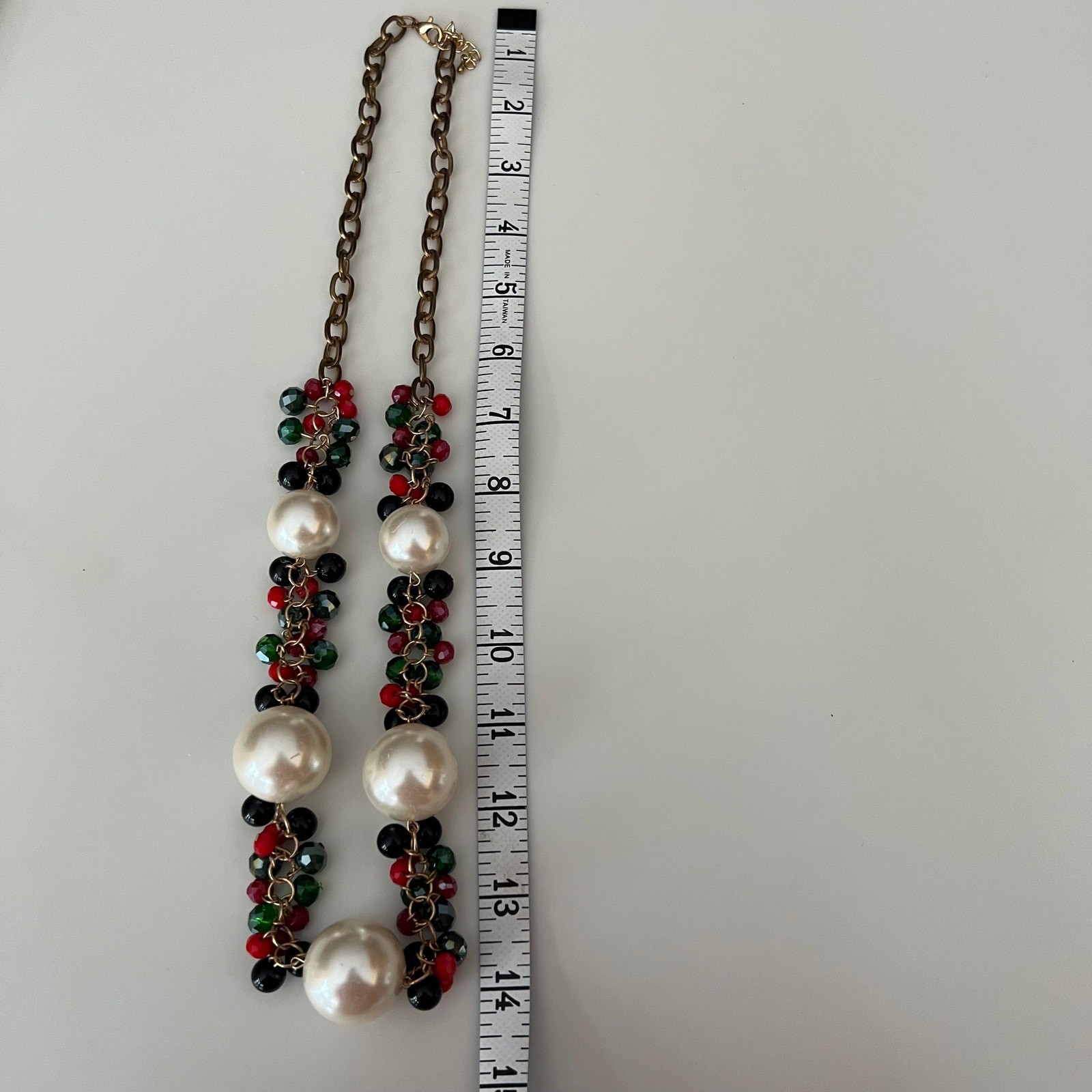 Multicolor Beaded Bauble Long Dramatic Statement … - image 5