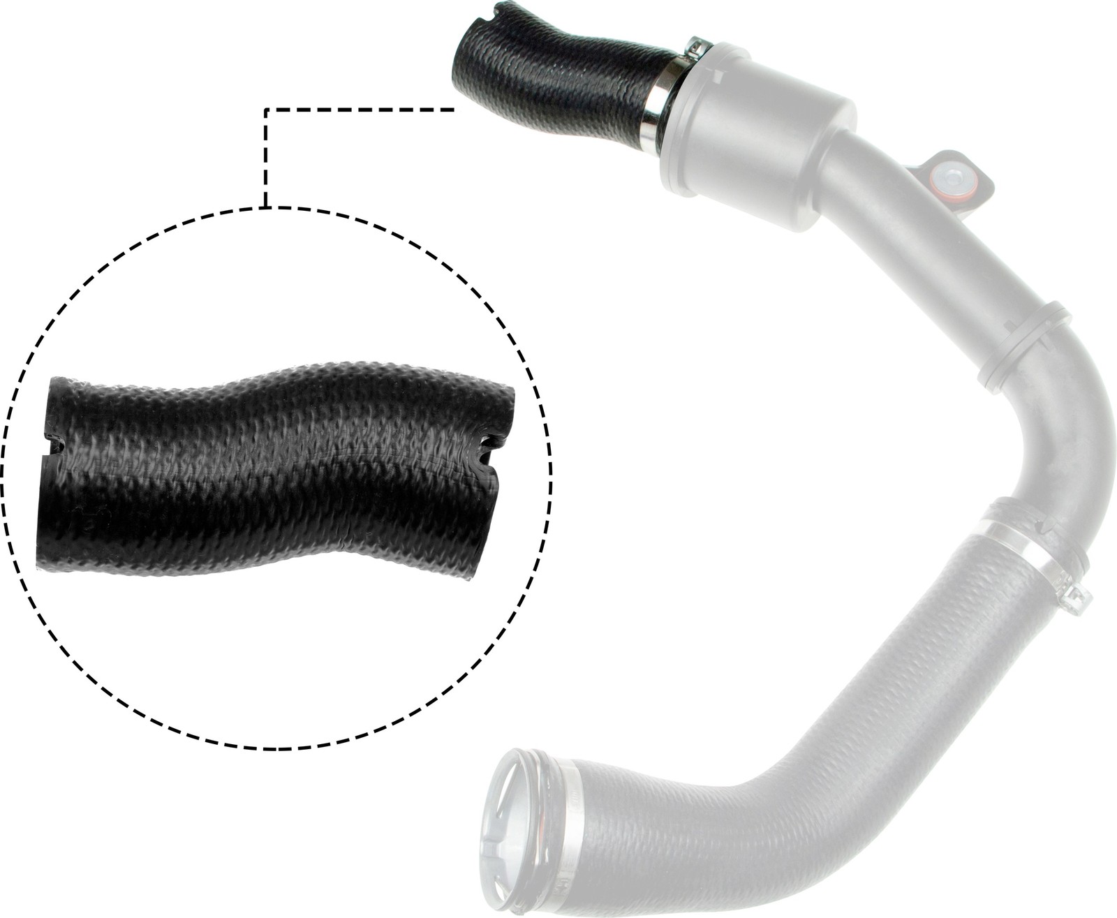 GATES-OE 09-1343 Charge Air Hose for ALFA ROMEO