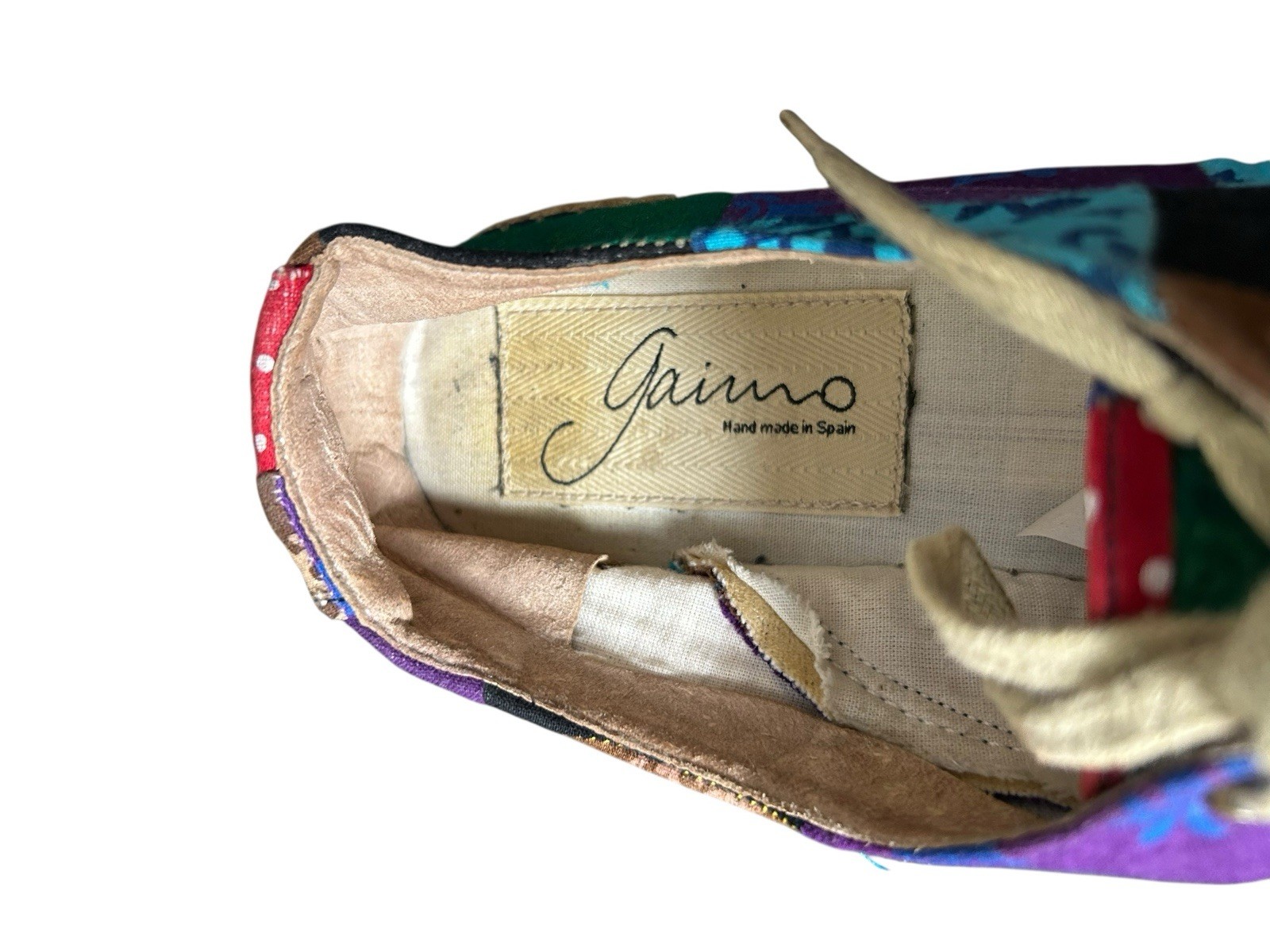 Gaimo Patchwork Espadrilles Platform Wedge Lace U… - image 7