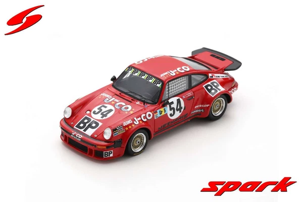 Spark S9818 1/43 Porsche 934 Nr.54 11. 24H Le Mans 1976 Modellauto Aus Japan-image