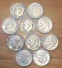 [10 Coin Lot] 90% Silver Roosevelt Dimes 1952 to 1964 - B