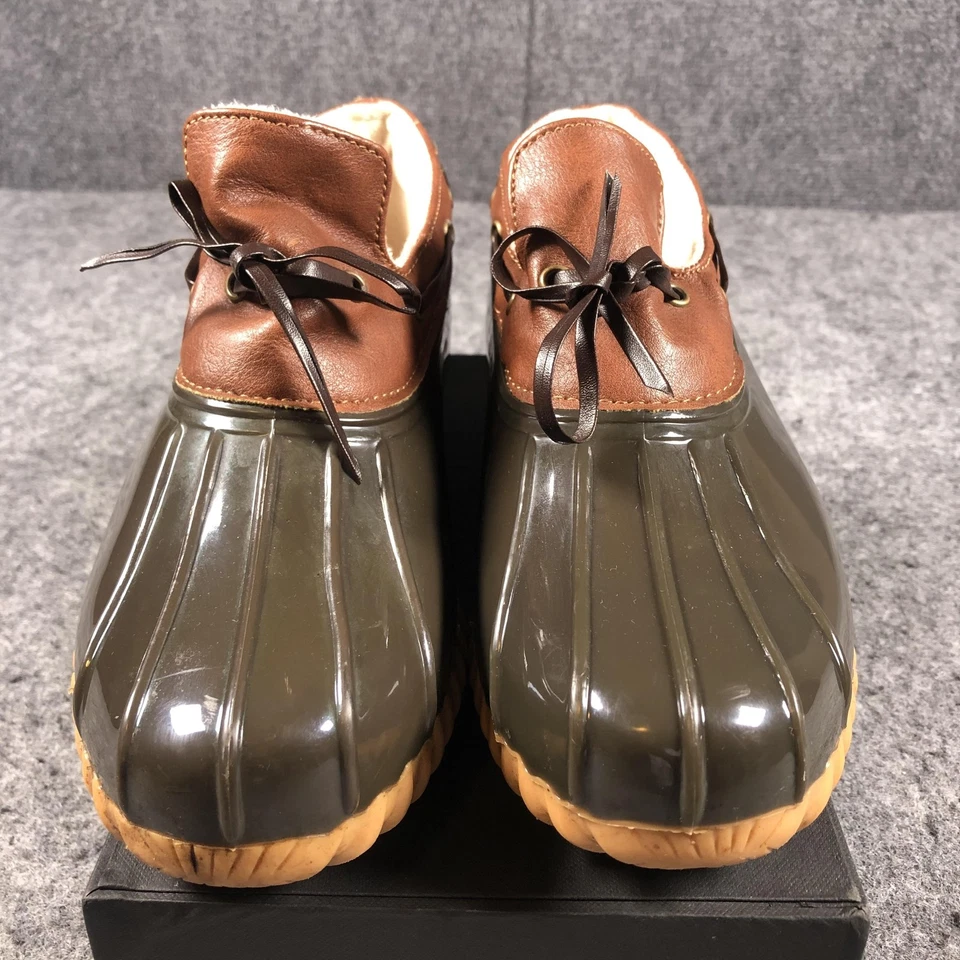 Sporto утка туфли женщин размер 8 коричневый зеленый Katie резиновая подкладка стриженный мех с подкладкой - Изображение 4 из 4