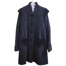 ERIN by Erin Fetherston Charcoal Pea Coat
