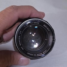 Minolta MC ROKKOR-PF 58mm F/1.4 Prime Lens MC MD Mount 35mm Film Camera