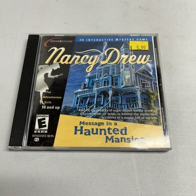 Nancy Drew: Message in a Haunted Mansion (PC, 2000), 3D Interactive Mystery Game