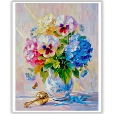 HITO Flower Paint by Numbers Kit for Adults - Flowers Adult Hydrangea