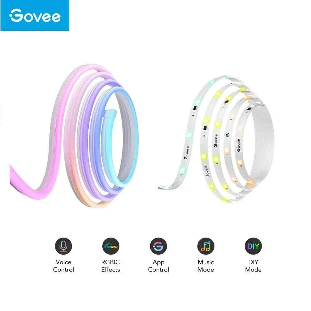 Govee Smart Strip Light and Neon Rope Light Kit