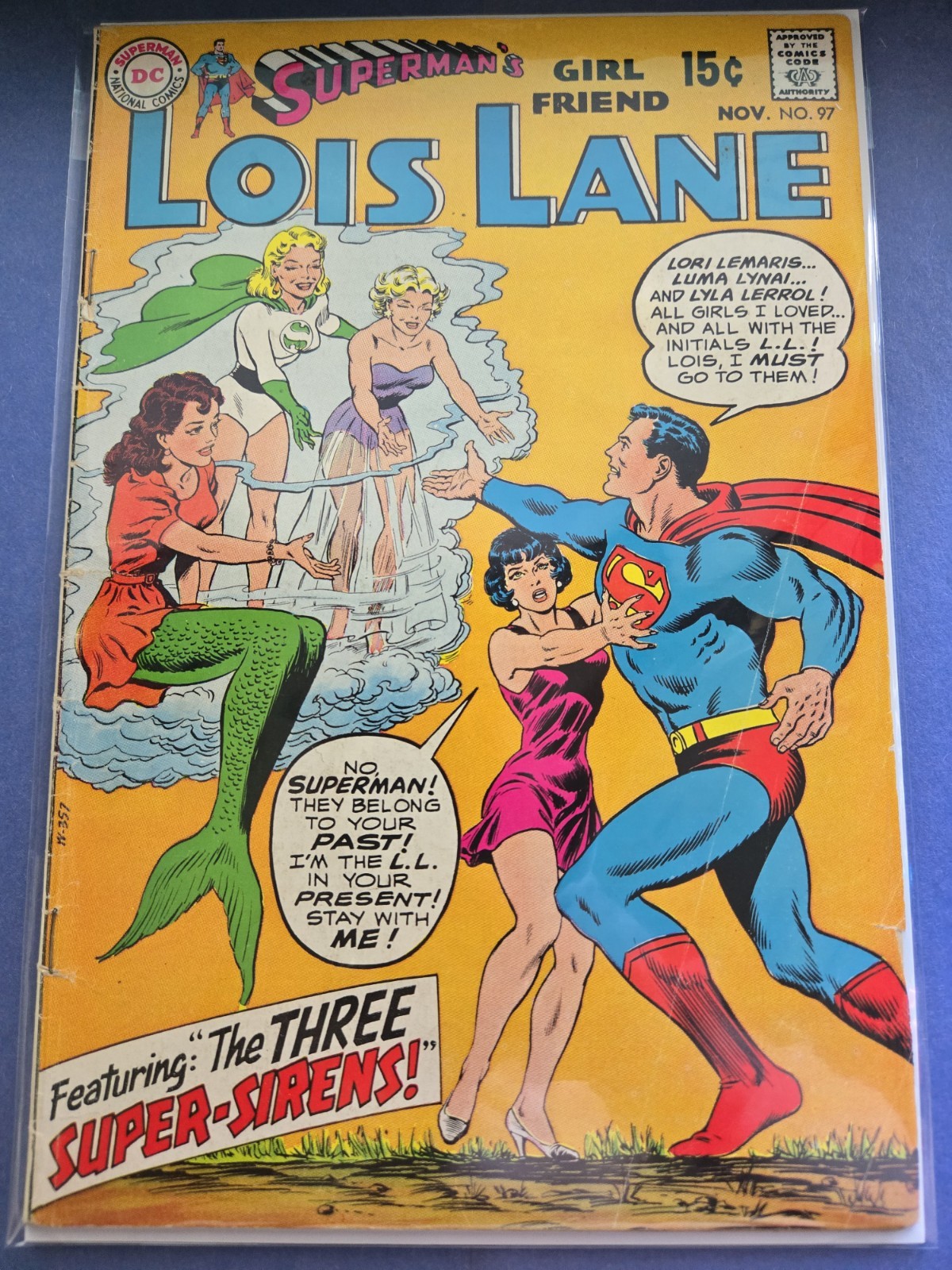 DC COMICS - SUPERMAN'S GIRLFRIND LOIS LANE - # 97 - NOV 1969 - SILVER AGE