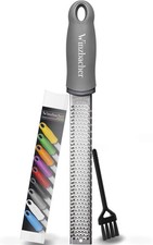 Premium Zester Reibe I Parmesanreibe Zitronenreibe Muskatnuss Reibe Ingwerreibe