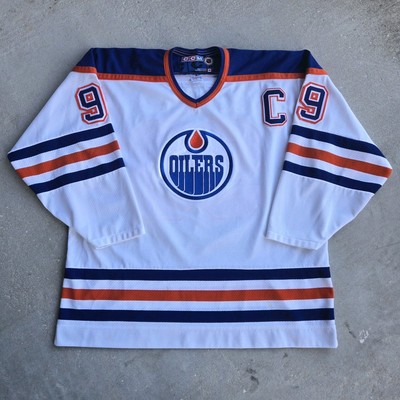 Vtg 90s Wayne Gretzky #99 Edmonton Oilers CCM NHL Hockey Jersey XL