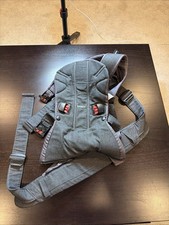 "BabyBj rn Baby Carrier One, Cotton, Denim Gray/Dark Gray,  098094US 