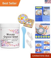 New Crystal Mosaic Grout for Crafts Tile Sealing Waterproof 16oz