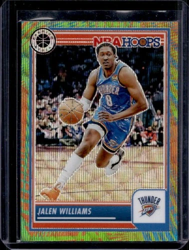 2023-24 Panini Hoops Premium Stock Jalen Williams Multi Wave Prizm #117 Thunder