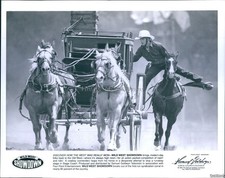 1994 Photo Cowboy Contender Leaps On Stage On Wild West Showdown Television 8X10