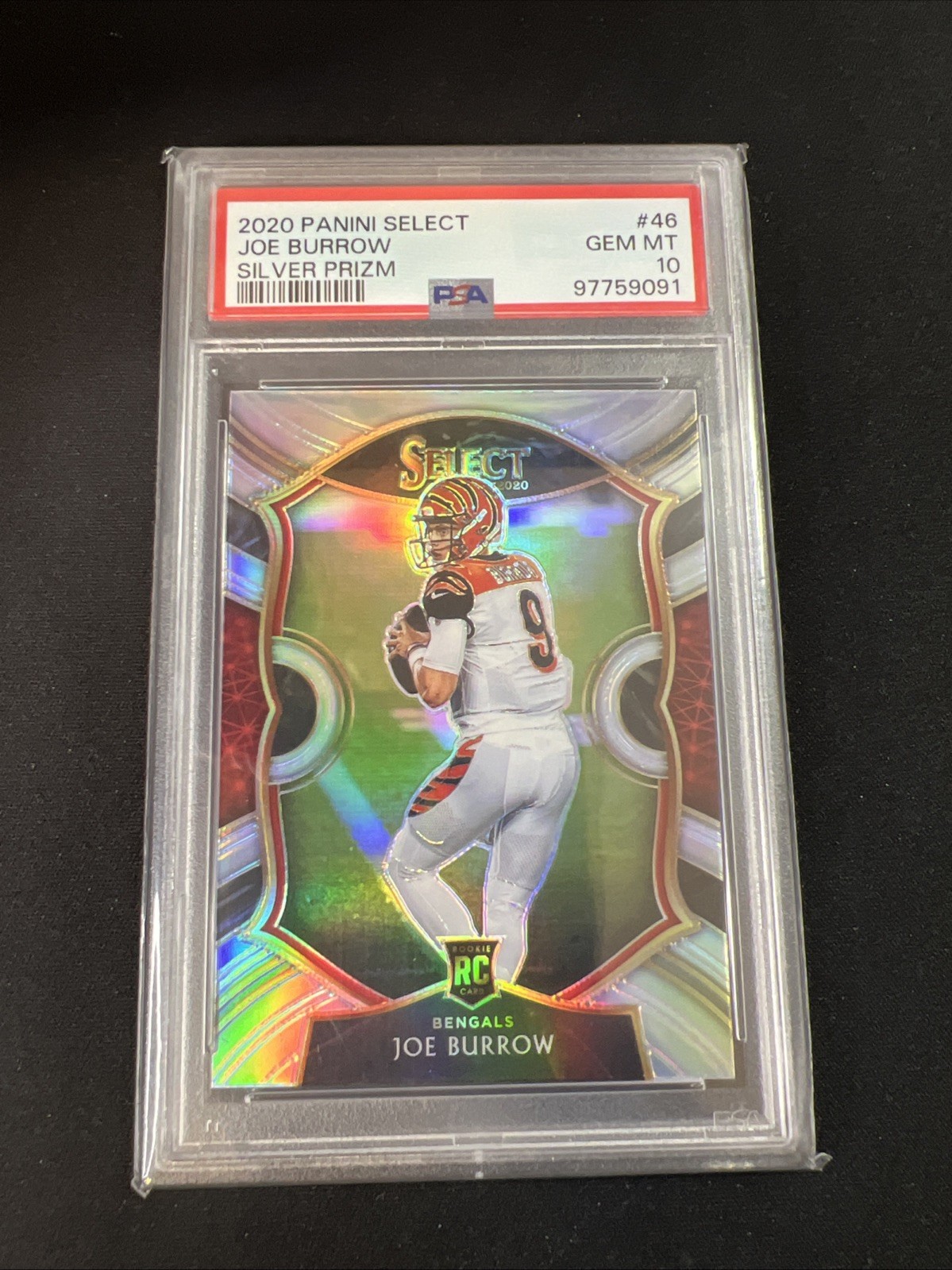 Joe Burrow Panini Select #46 Silver