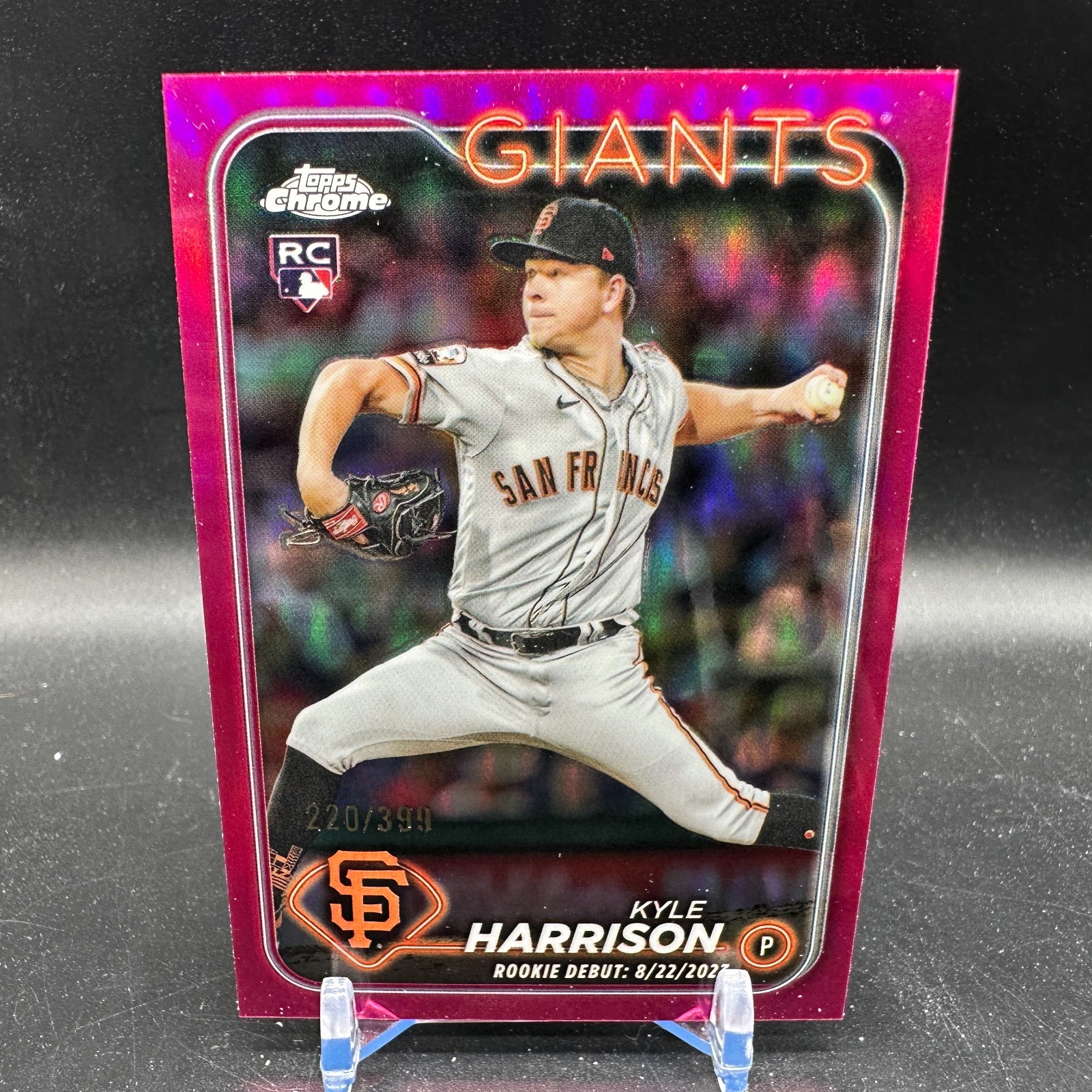 Kyle Harrison Rookie Magenta Refractor /399 2024 Topps Chrome Update Debut RC
