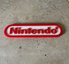Logo Nintendo 3D 25cm Décoration Murale Gaming Chambre Gamer Déco Geek Console