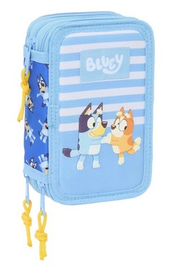 Bluey ''Let´s play'' Federmäppchen Mäppchen Federmappe Federtasche 37 tlg 3-fach
