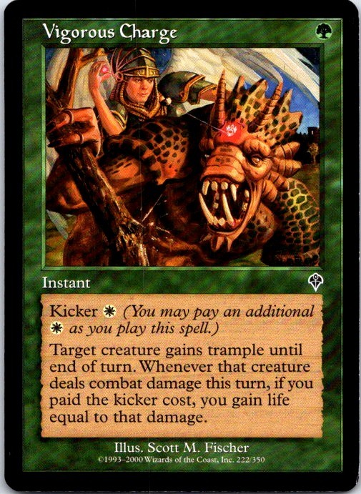 Invasion Vigorous Charge #222 Magic English MTG LP