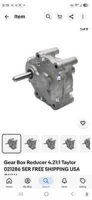 Gear Box Reducer 4.21:1 Taylor 021286 SER 