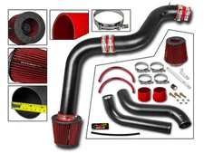 Cold Air Intake Kit MATT BLACK + RED Filter For 92-96 Prelude 2.2L/2.3L L4