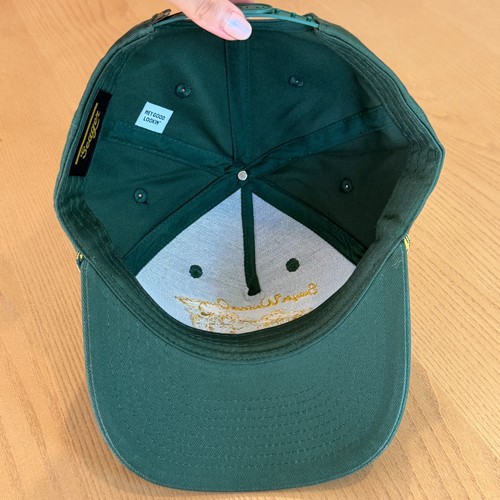 Seager Los Rios Canvas Hat Cap Green Cowboy Twill Outdoor Snap Back Rodeo NWOT - Picture 8 of 9