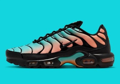 Nike Air Max Plus TN Tuned South Beach Black Aurora Green Size 11.5 Men's