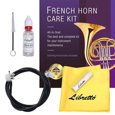 Libretto French Horn ALL-INCLUSIVE Cleaning  Care Kit with Brass