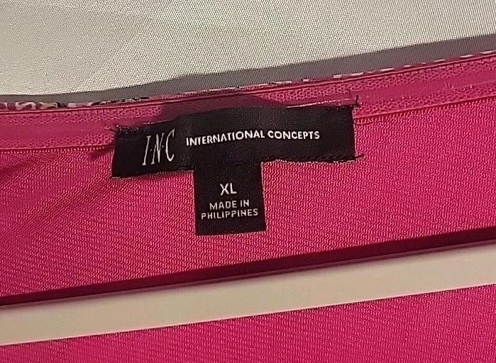 Vtg INC International Concepts Dress Womens Xl Pink Silk Fairy Grunge Barbiecore - Image 2 of 4