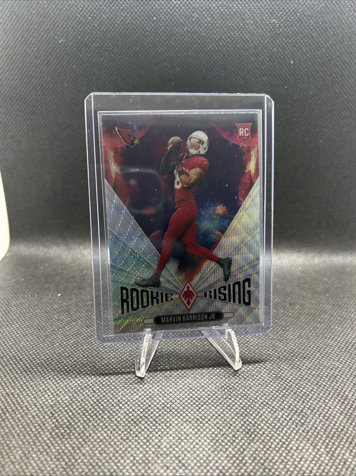 2024 Panini Phoenix MARVIN HARRISON JR Rookie Rising Silver Wave Prizm - Arizona