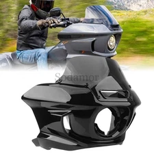 Front Headlight Fairing Windshield w/Mount Brackets For Harley Softail 2022-2024