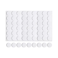 21mm(Dia) Screw Hole Cover Sticker - 1Sheet 54pcs - Furniture PVC Hole Cap White