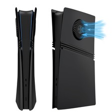 Faceplate for PS5 Digital Edition with Cooling Vent and Dust Filter, Face Pla...