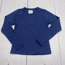 Therma Tek Navy Blue Baselayer Long Sleeve T Shirt Youth Size Medium
