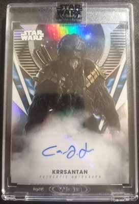 Krrsantan Auto Topps Star Wars The Book Of Boba Fett Wookie